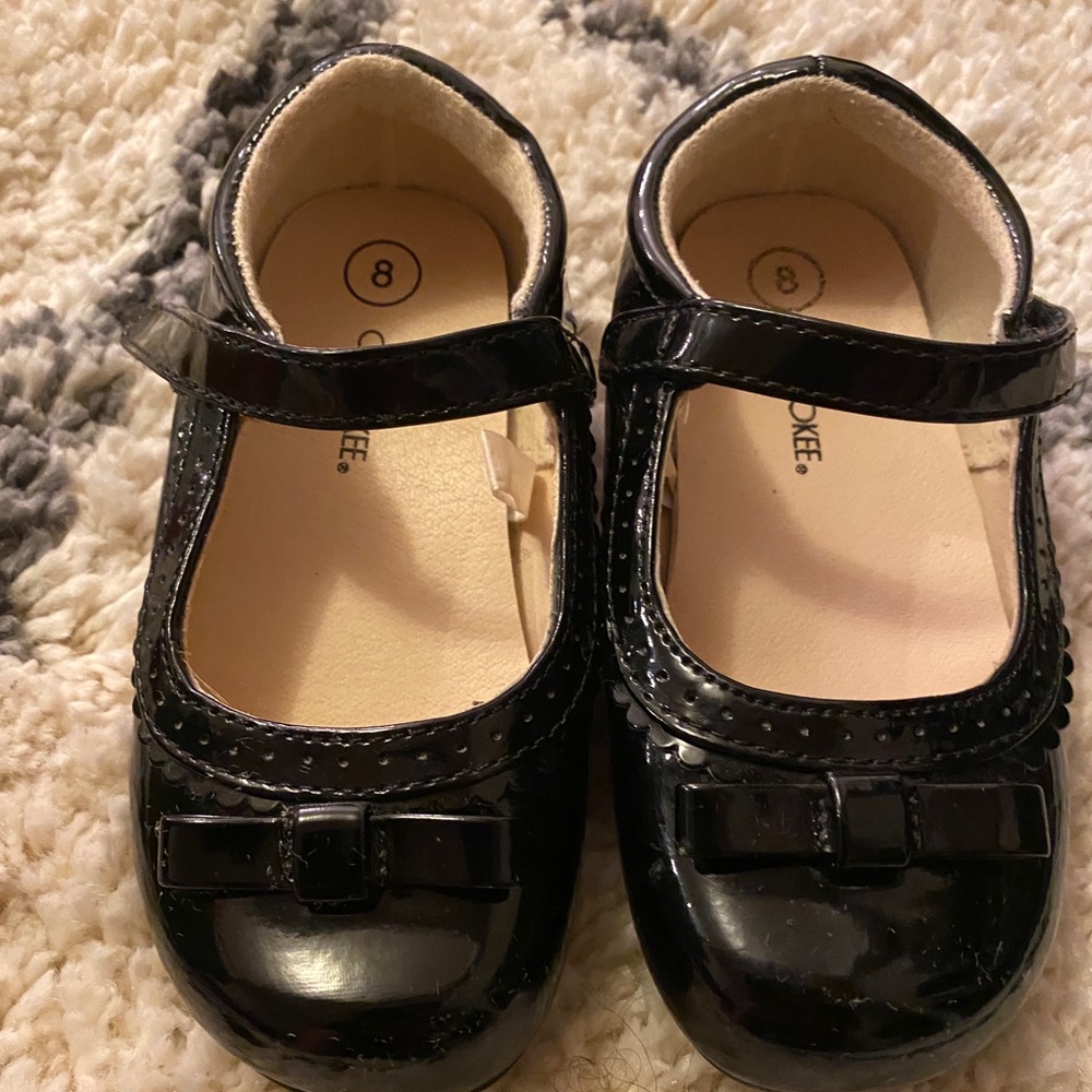 GIRLS BLACK DRESS SHOES - Picture 2 of 4